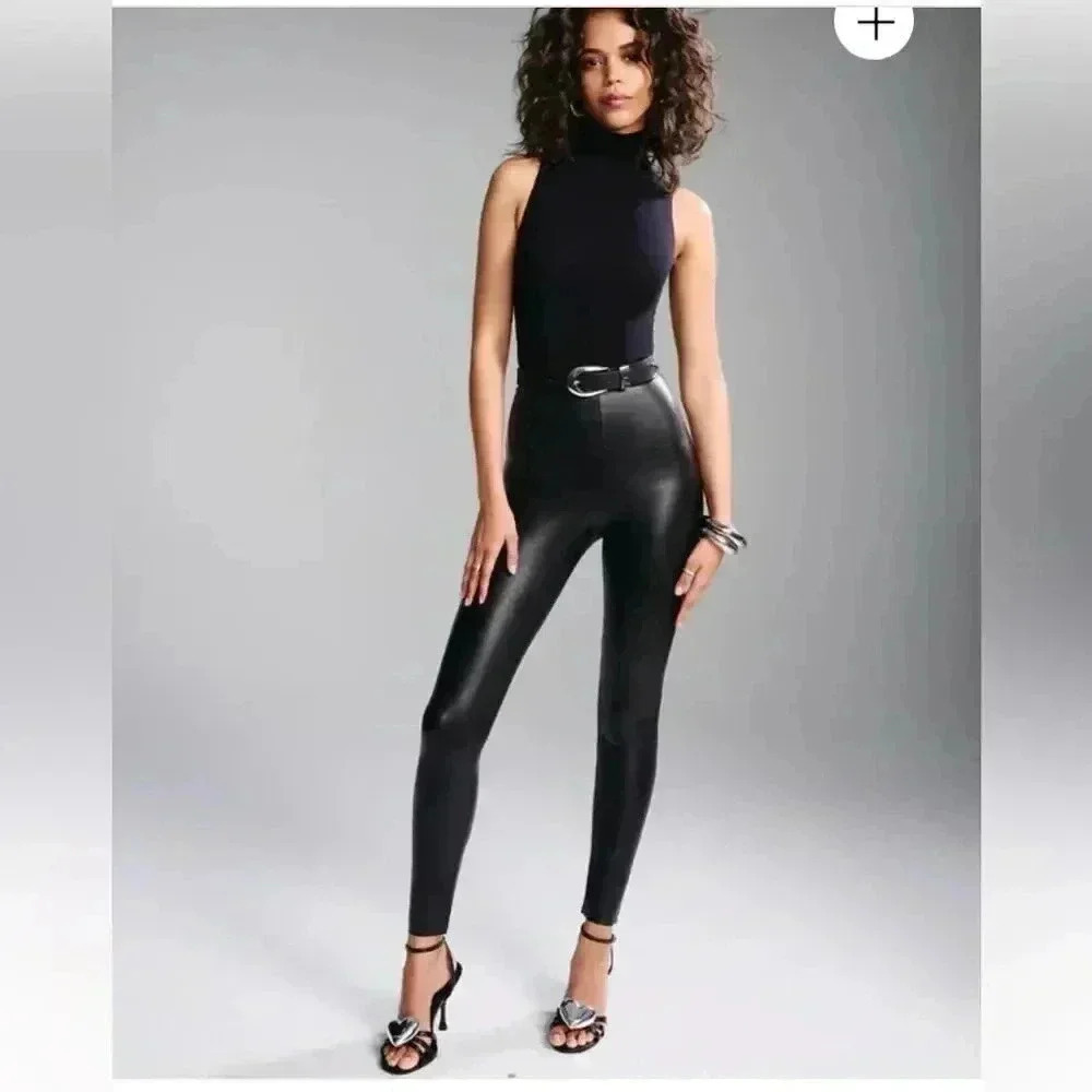 Commando Perfect Control Faux Leather Leggings size Medium